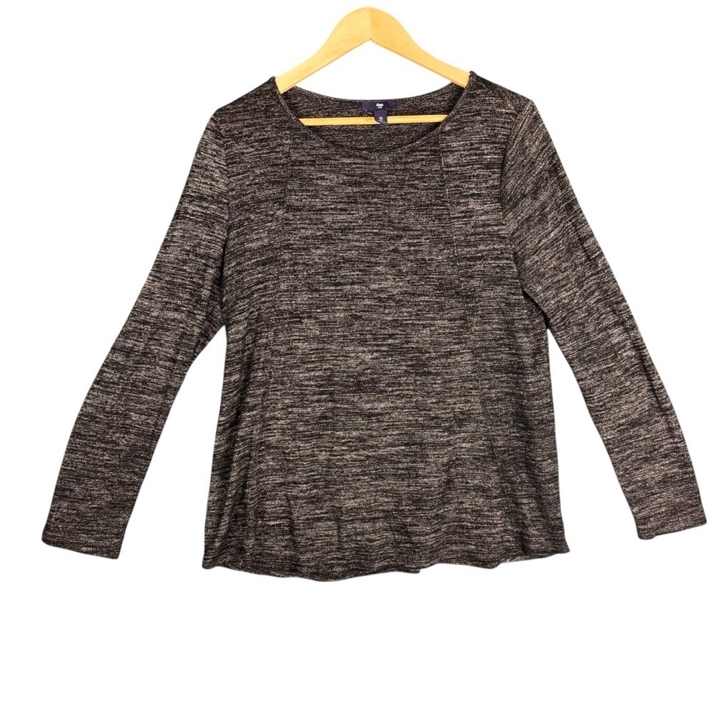 GAP Heathered Knit Long Sleeve Top – Sz L (Excellent Condition)